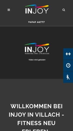 Vorschau der mobilen Webseite www.injoy-villach.at, Injoy