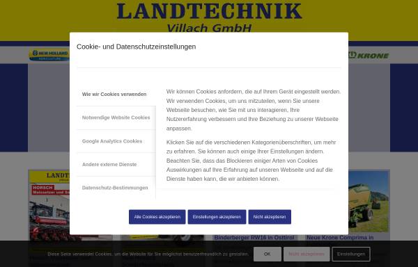 Vorschau von www.landtechnik.co.at, Landtechnik Oberzaucher & Griesser GmbH