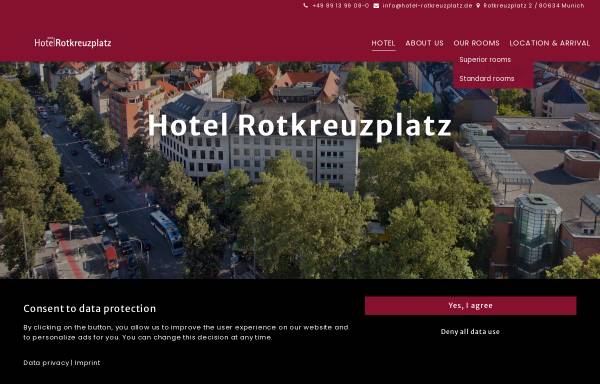 Vorschau von hotel-rotkreuzplatz.de, Hotel Rotkreuzplatz ***