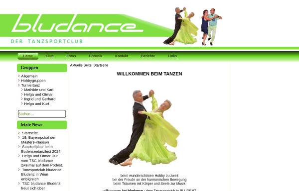 Vorschau von www.bludance.at, TSC bludance Bludenz