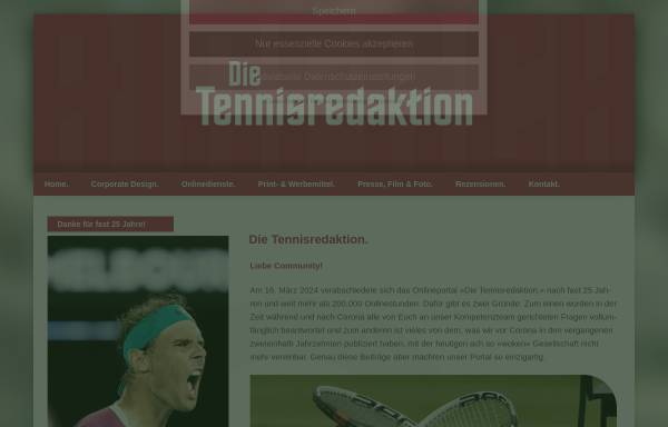 Vorschau von www.tennisredaktion.de, Tennis-Redaktion