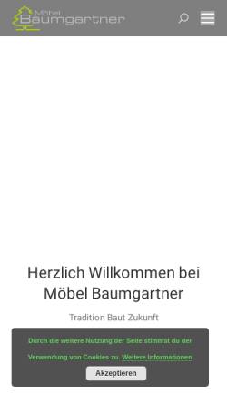 Vorschau der mobilen Webseite www.moebel-baumgartner.at, Möbel Baumgartner