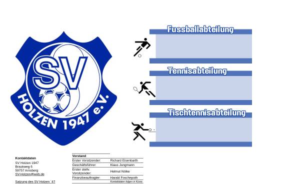 Vorschau von www.sv.holzen.de, SV Holzen Tischtennisabteilung