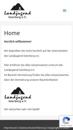 Vorschau der mobilen Webseite www.landjugend-isterberg.de, Landjugend Isterberg e.V.