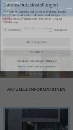 Vorschau der mobilen Webseite www.loruens.at, Gemeinde Lorüns
