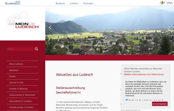 Vorschau von www.ludesch.at, Gemeinde Ludesch