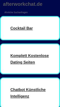 Vorschau der mobilen Webseite www.afterworkchat.de, AfterWorkChat