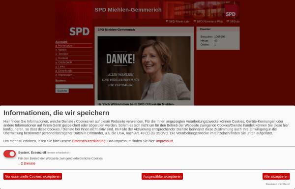 Vorschau von www.spd-miehlen-gemmerich.de, SPD Ortsverein Miehlen-Gemmerich