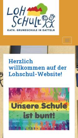 Vorschau der mobilen Webseite www.lohschule-datteln.de, Lohschule
