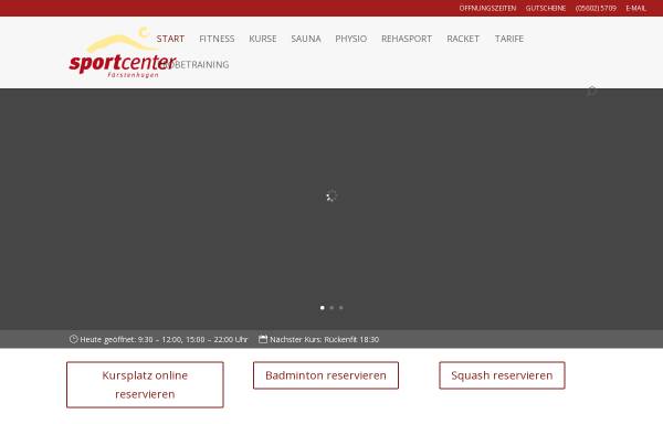 Vorschau von www.sportcenter-fuerstenhagen.de, Sportcenter Fürstenhagen