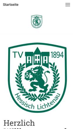 Vorschau der mobilen Webseite www.tv-1894.de, Turnverein 1894 Hessisch Lichtenau e.V.