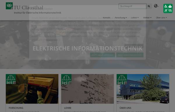 Vorschau von www.iei.tu-clausthal.de, Institut für Elektrische Informationstechnik