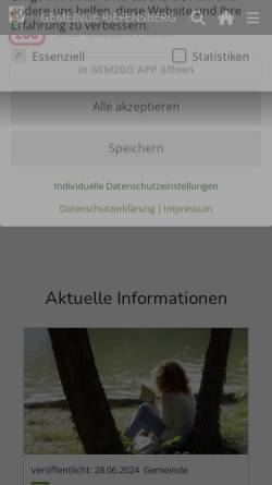 Vorschau der mobilen Webseite www.riefensberg.at, Gemeinde Riefensberg online