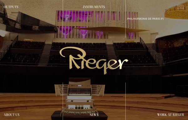 Vorschau von www.rieger-orgelbau.com, Rieger Orgelbau