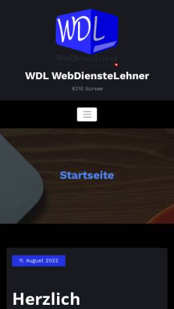 Vorschau der mobilen Webseite www.wdl.ch, WDL WebDiensteLehner