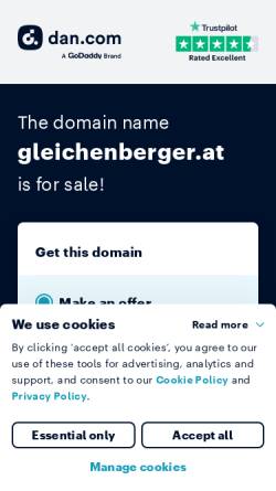 Vorschau der mobilen Webseite www.gleichenberger.at, Gleichenberger Nachrichten