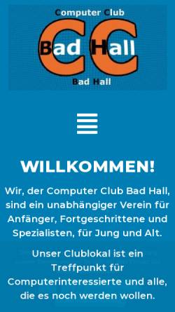 Vorschau der mobilen Webseite ccbadhall.at, Computer Club Bad Hall