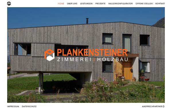 Vorschau von www.plankensteiner.at, Zimmerei Holzbau Plankensteiner