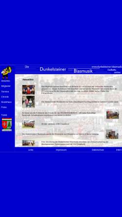 Vorschau der mobilen Webseite www.dunkelsteiner-blasmusik.at, Dunkelsteiner Blasmusik