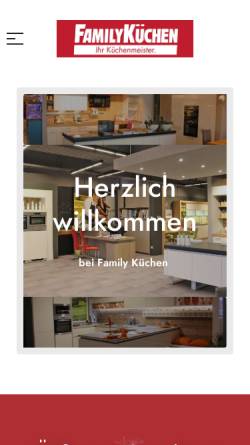 Vorschau der mobilen Webseite www.family-kuechen.at, Family Küchen Deisenberger & Neumeister