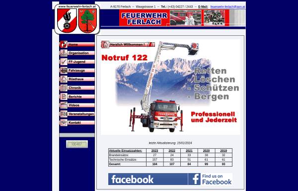Vorschau von www.feuerwehr-ferlach.at, Freiwillige Feuerwehr Ferlach