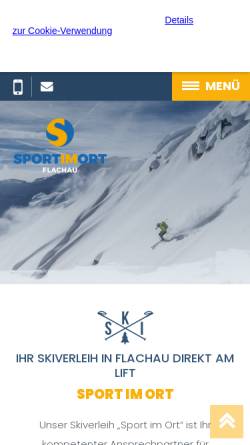 Vorschau der mobilen Webseite www.sportimort.at, Sport Im Ort