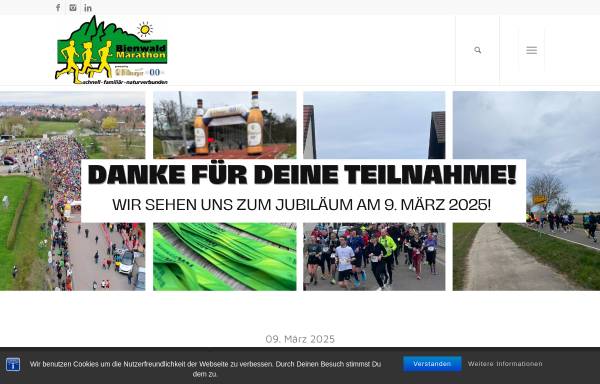 Vorschau von bienwald-marathon.de, Bienwald-Marathon