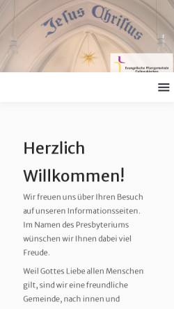 Vorschau der mobilen Webseite www.evgalli.at, Evangelische Pfarrgemeinde Gallneukirchen
