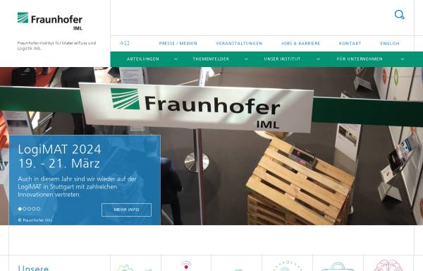 Vorschau von www.iml.fhg.de, Fraunhofer-Institut für Materialfluss und Logistik