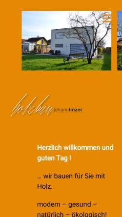 Vorschau der mobilen Webseite www.linzer.at, Linzer Fertighäuser, Inh. Johann Linzer