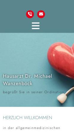 Vorschau der mobilen Webseite www.wanzi.at, Dr. Michael Wanzenböck