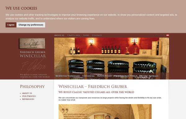 Vorschau von www.winecellar.at, Weinkellerbau Friedrich Gruber