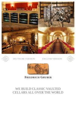 Vorschau der mobilen Webseite www.winecellar.at, Weinkellerbau Friedrich Gruber