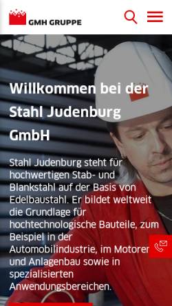 Vorschau der mobilen Webseite www.stahl-judenburg.com, Stahl Judenburg