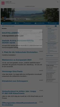 Vorschau der mobilen Webseite www.kirchstetten.at, Marktgemeinde Kirchstetten