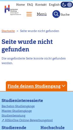 Vorschau der mobilen Webseite www.fh-flensburg.de, Labor für Werkstoffe, Fachhochschule Flensburg