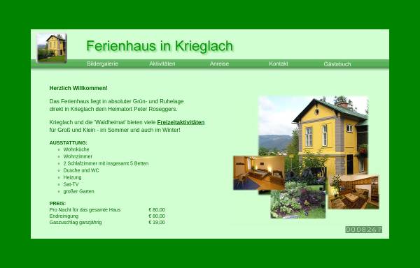 Vorschau von www.ferienhaus-krieglach.at, Ferienhaus in Krieglach
