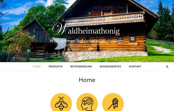 Vorschau von www.waldheimathonig.at, Honig aus Peter Roseggers Waldheimat