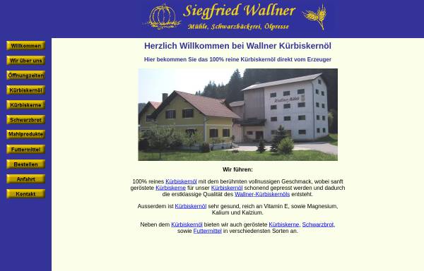 Vorschau von www.wallner-kernoel.at, Wallner Kernöl