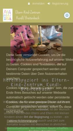 Vorschau der mobilen Webseite www.ekiz-kundl.at, Eltern-Kind-Zentrum Kundl-Breitenbach