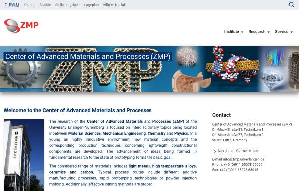 Zentralinstitut für Neue Materialien und Prozesstechnik (ZMP)