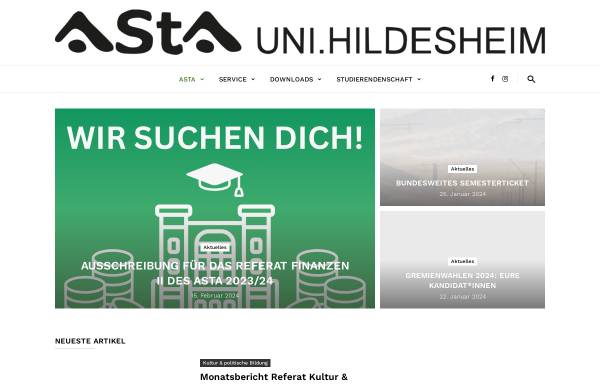 Vorschau von asta-hildesheim.de, Allgemeiner Studierenden-Ausschuss (AStA) der Universität Hildesheim