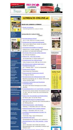 Vorschau der mobilen Webseite www.lembach-online.at, Lembacher Nachrichten