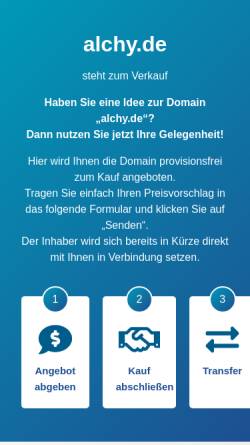 Vorschau der mobilen Webseite www.alchy.de, AlChy - Alchymie und Spagyrik