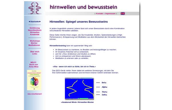 Vorschau von www.hirnwellen-und-bewusstsein.de, Hirnwellen und Bewusstsein