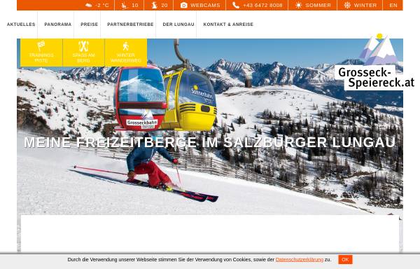 Vorschau von www.bergbahnen-lungau.at, Bergbahnen