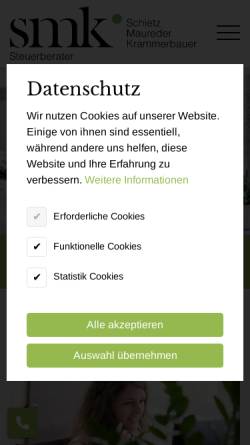 Vorschau der mobilen Webseite www.schietz.at, Schietz Steuerberatung OEG