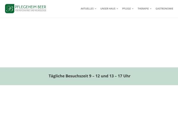 Vorschau von www.pflegeheim-beer.com, Pflegeheim Alexander Beer GmbH & Co KG