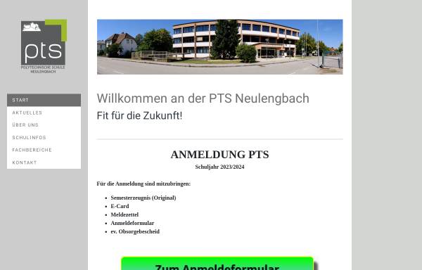 Vorschau von www.ptsneulengbach.ac.at, Polytechnische Schule Neulengbach