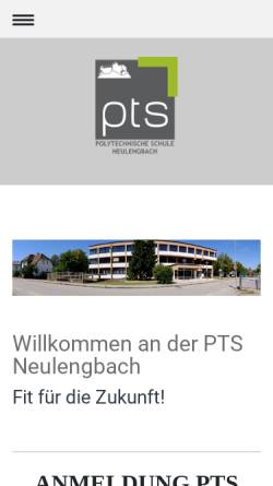 Vorschau der mobilen Webseite www.ptsneulengbach.ac.at, Polytechnische Schule Neulengbach